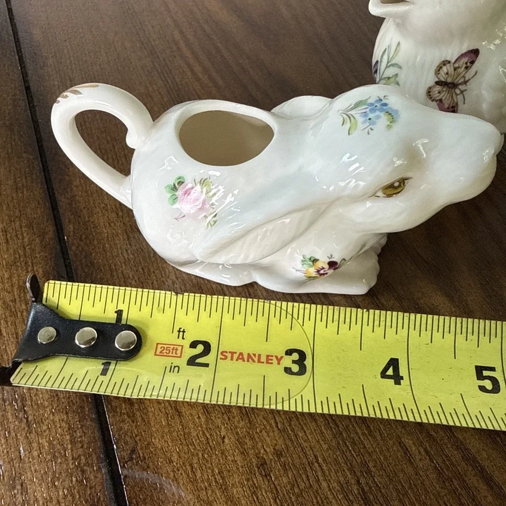 Grace's Teaware Porcelain Creamers Bunny & Bird Dainty For English Tea Time